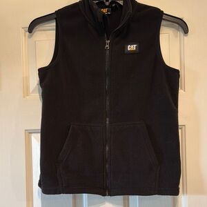 CAT Black Fleece Vest